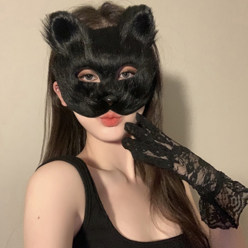 Plush Therian Mask Halloween C - Respirator Half Face recension och pris