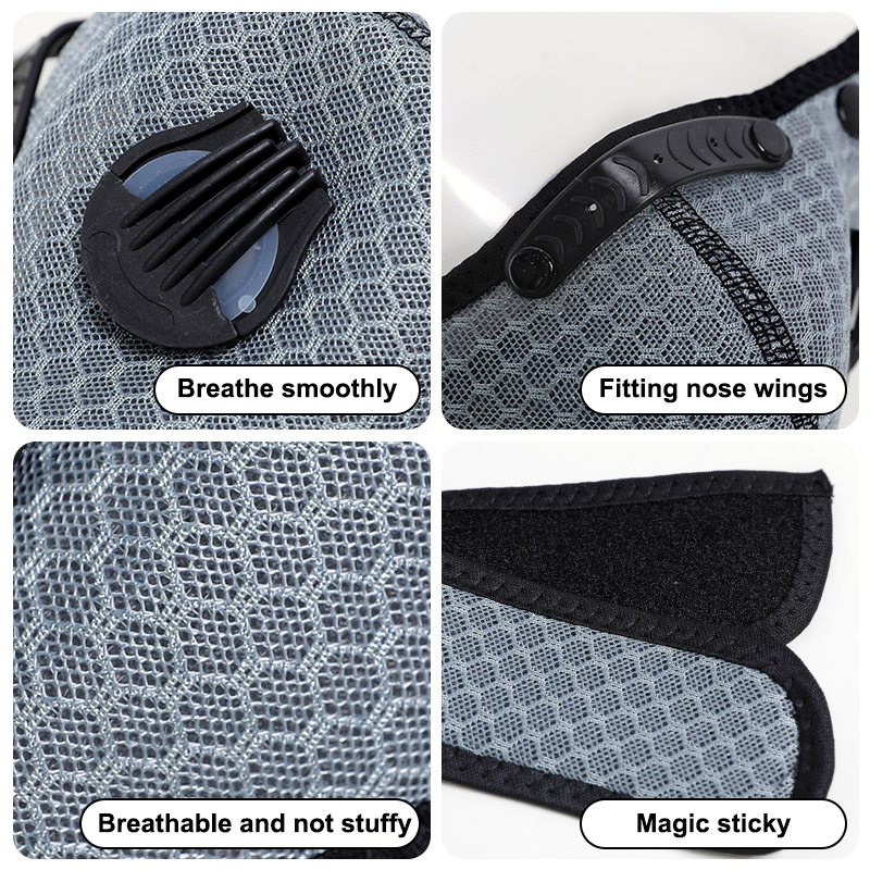 New Cycling Face Mask With Fil - Dust Mask Construction recension och pris