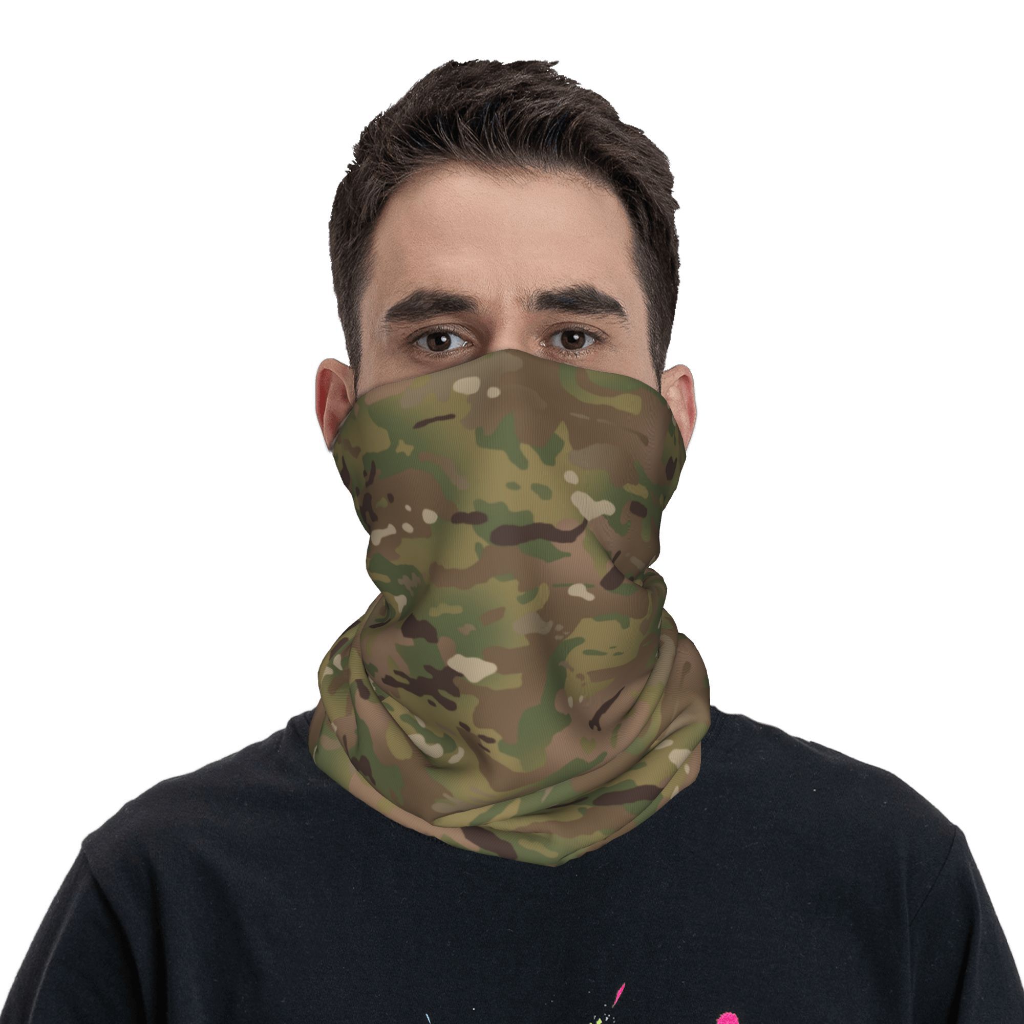 Custom Military Camouflage Pat - Neck Gaiter Face Cover recension och pris