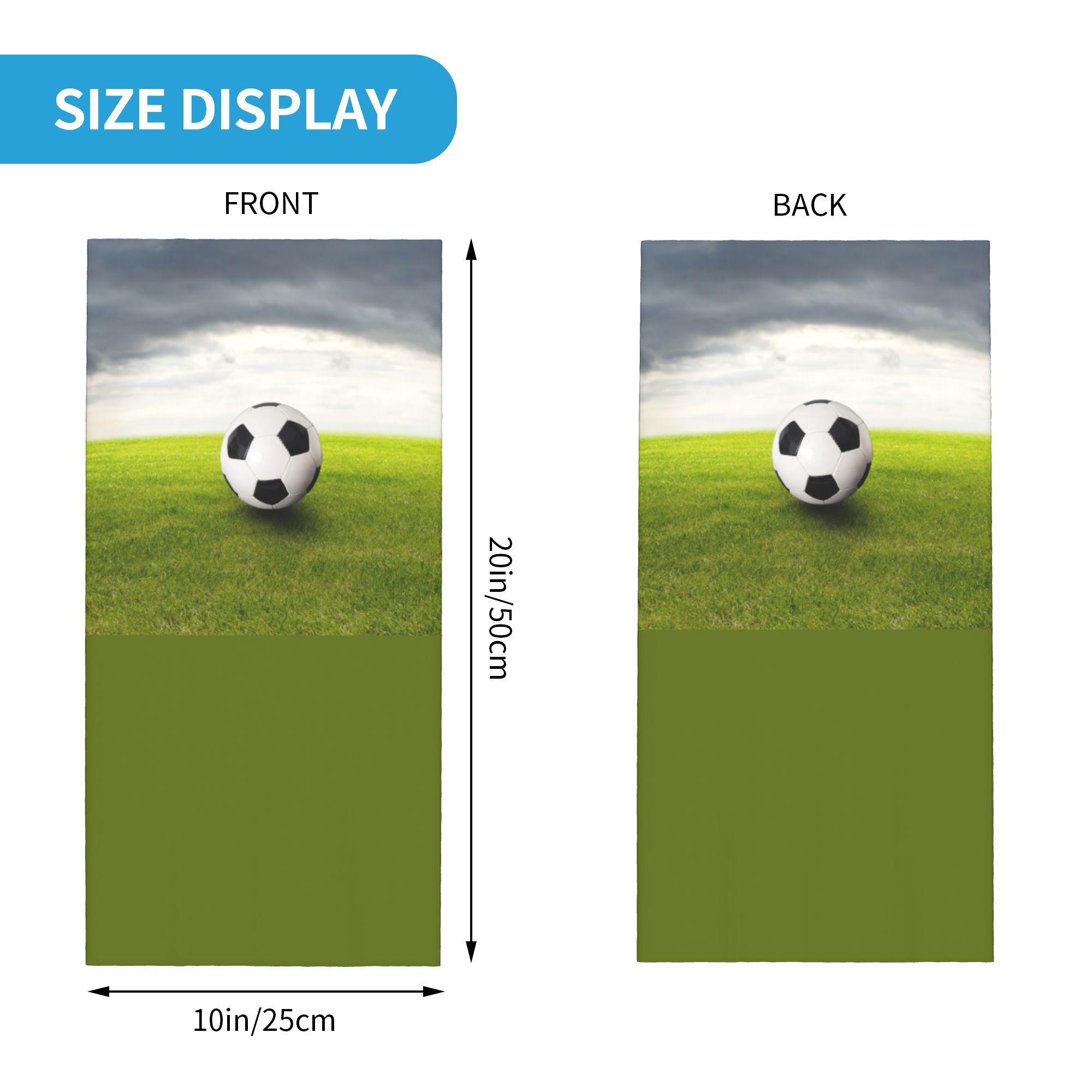 Custom Soccer Ball Lies On the - Neck Gaiter Face Cover recension och pris