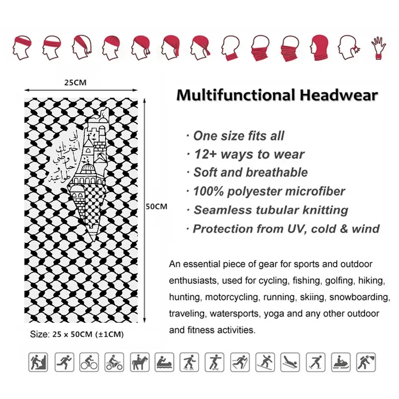 Arabic Calligraphy Bandana Fol - Neck Gaiter Face Cover recension och pris